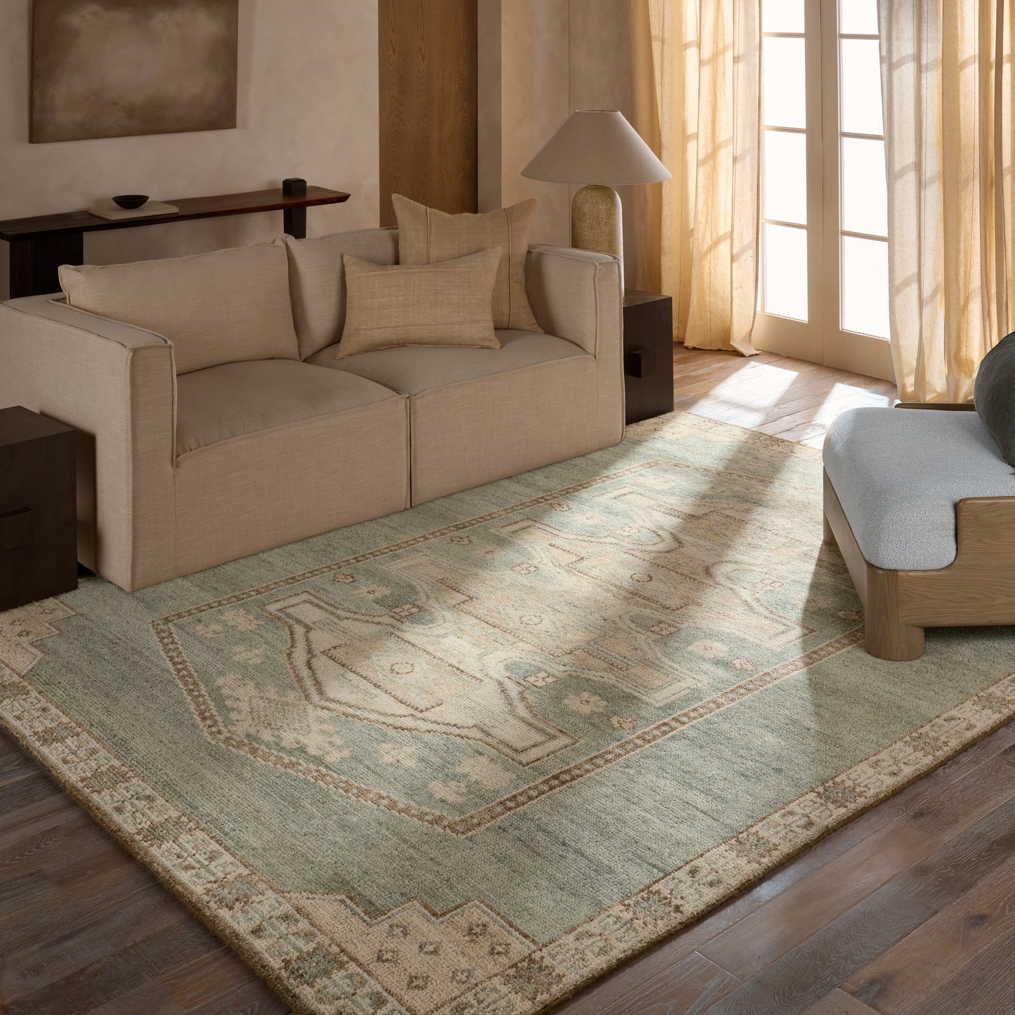 Elain Blue Area Rug