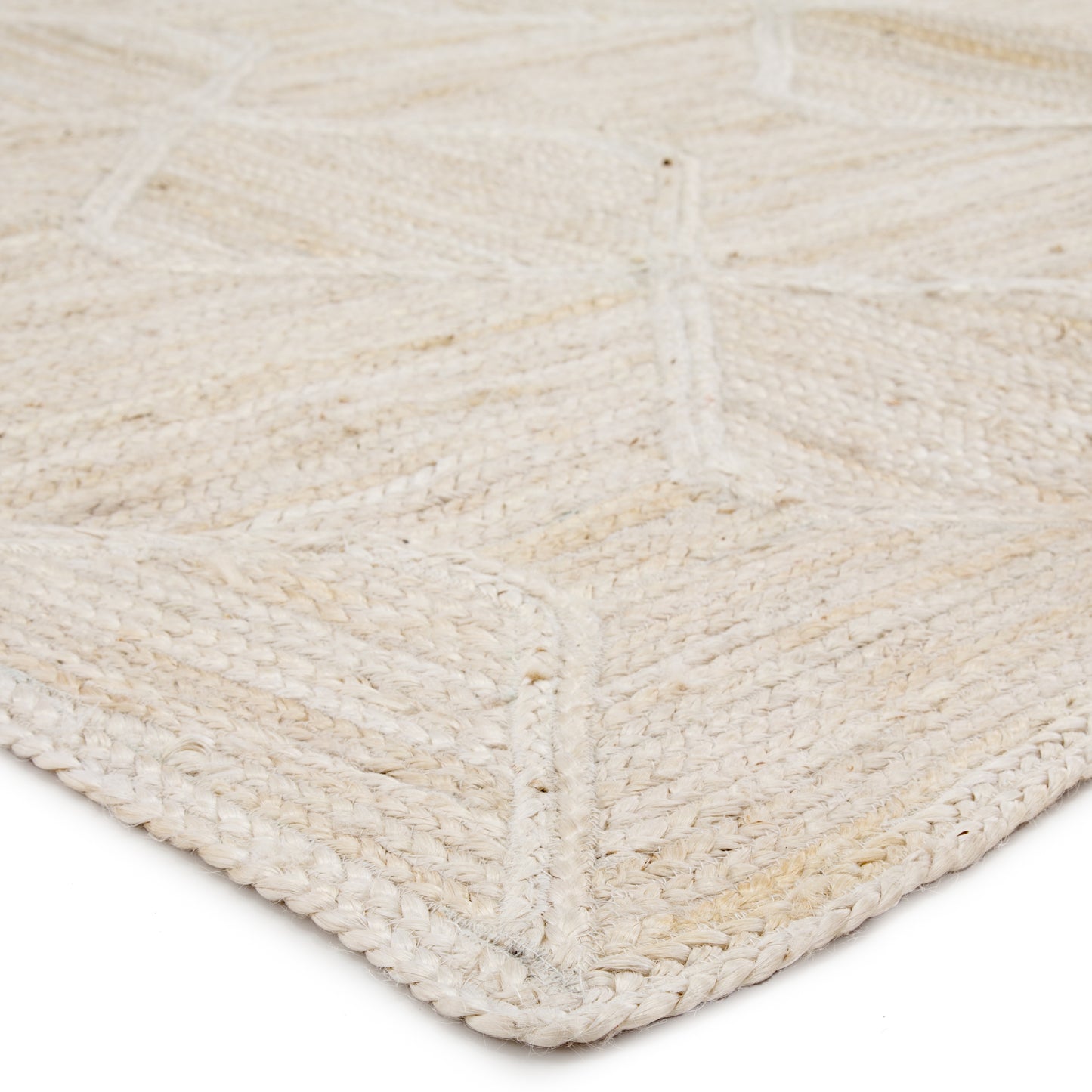 Sisal Bow Natural Trellis Ivory/ Beige Area Rug