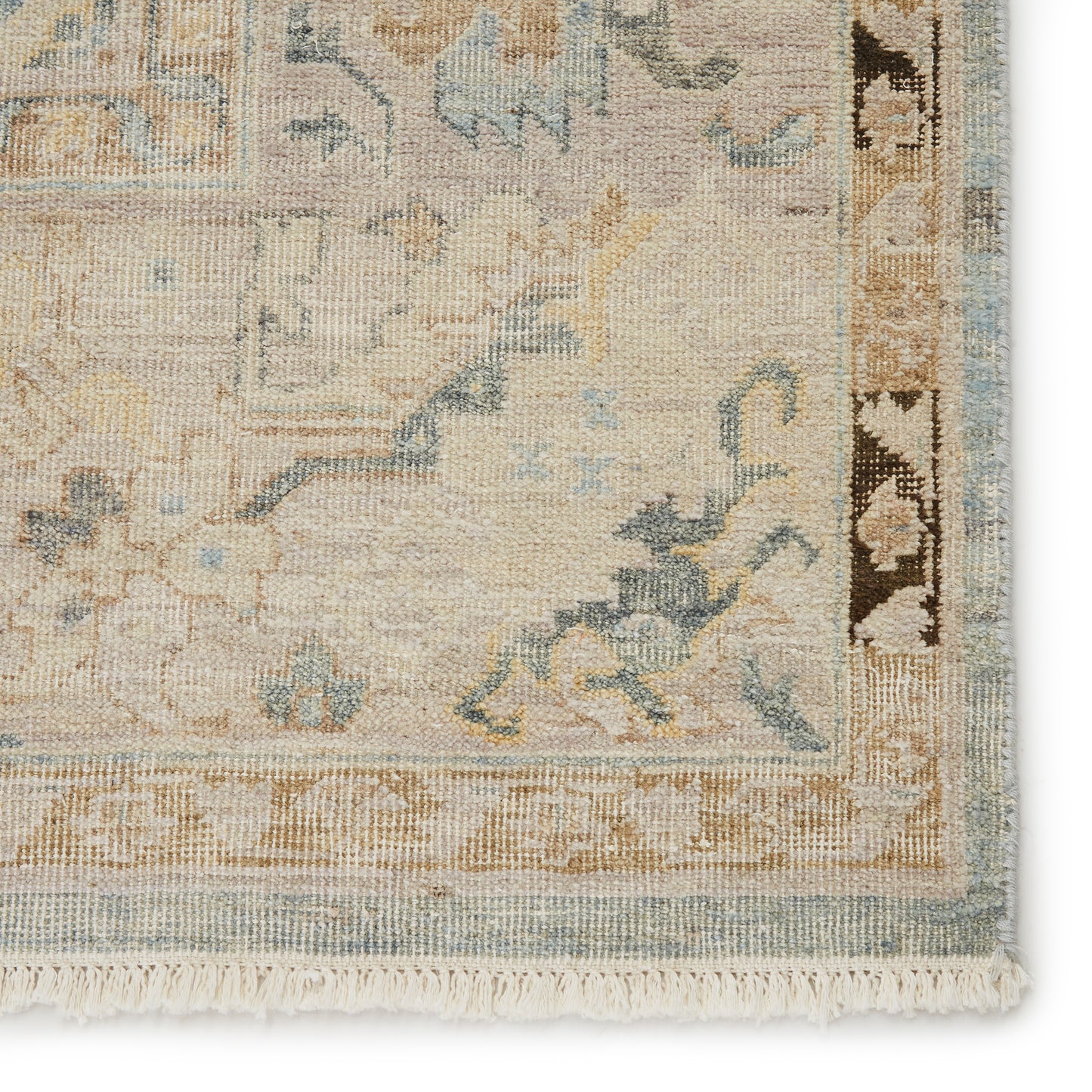 Resonant Light Blue/ Beige Area Rug