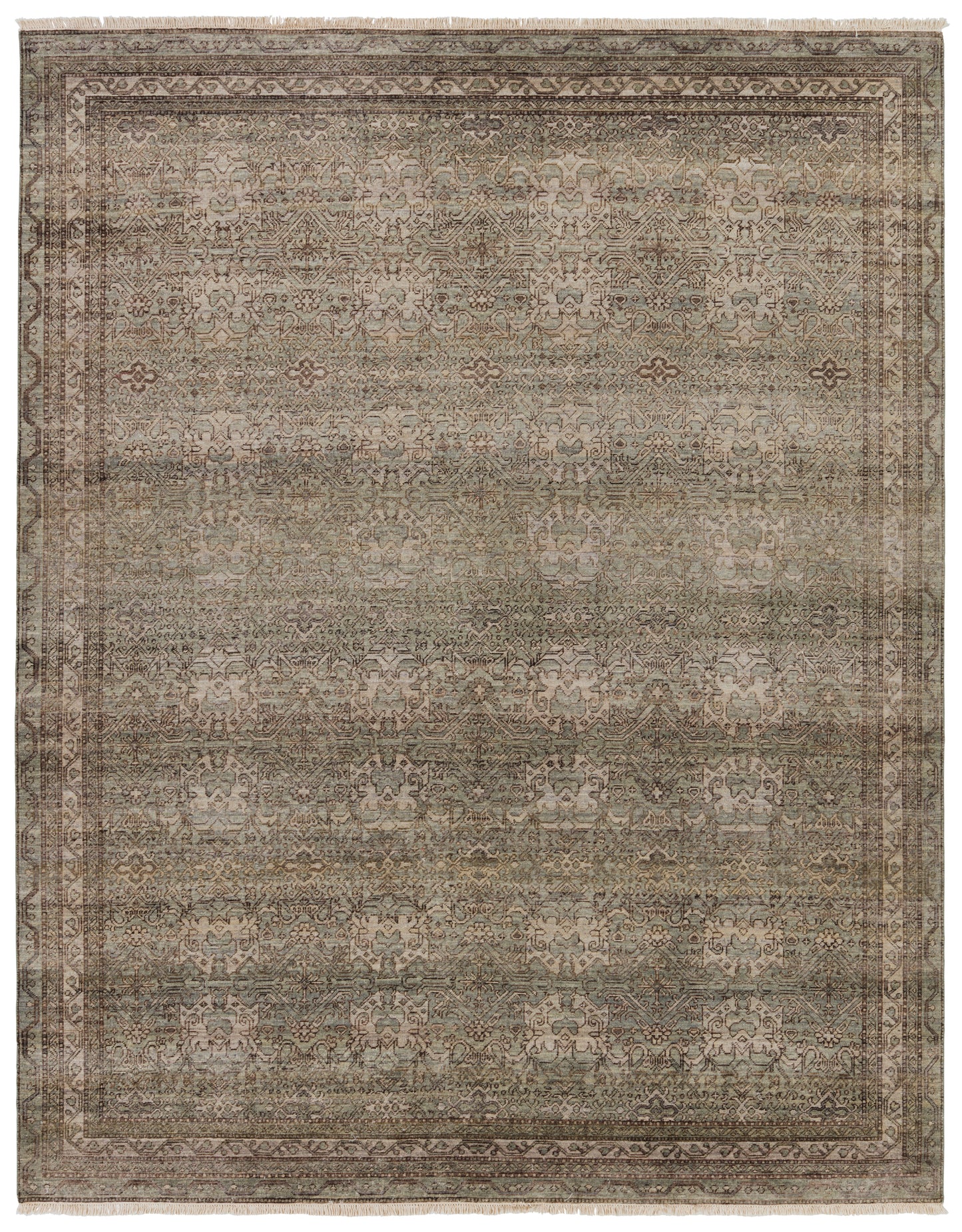 Rosita Trellis Brown/ Green Area Rug